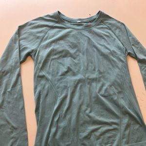 Blue long sleeve tee